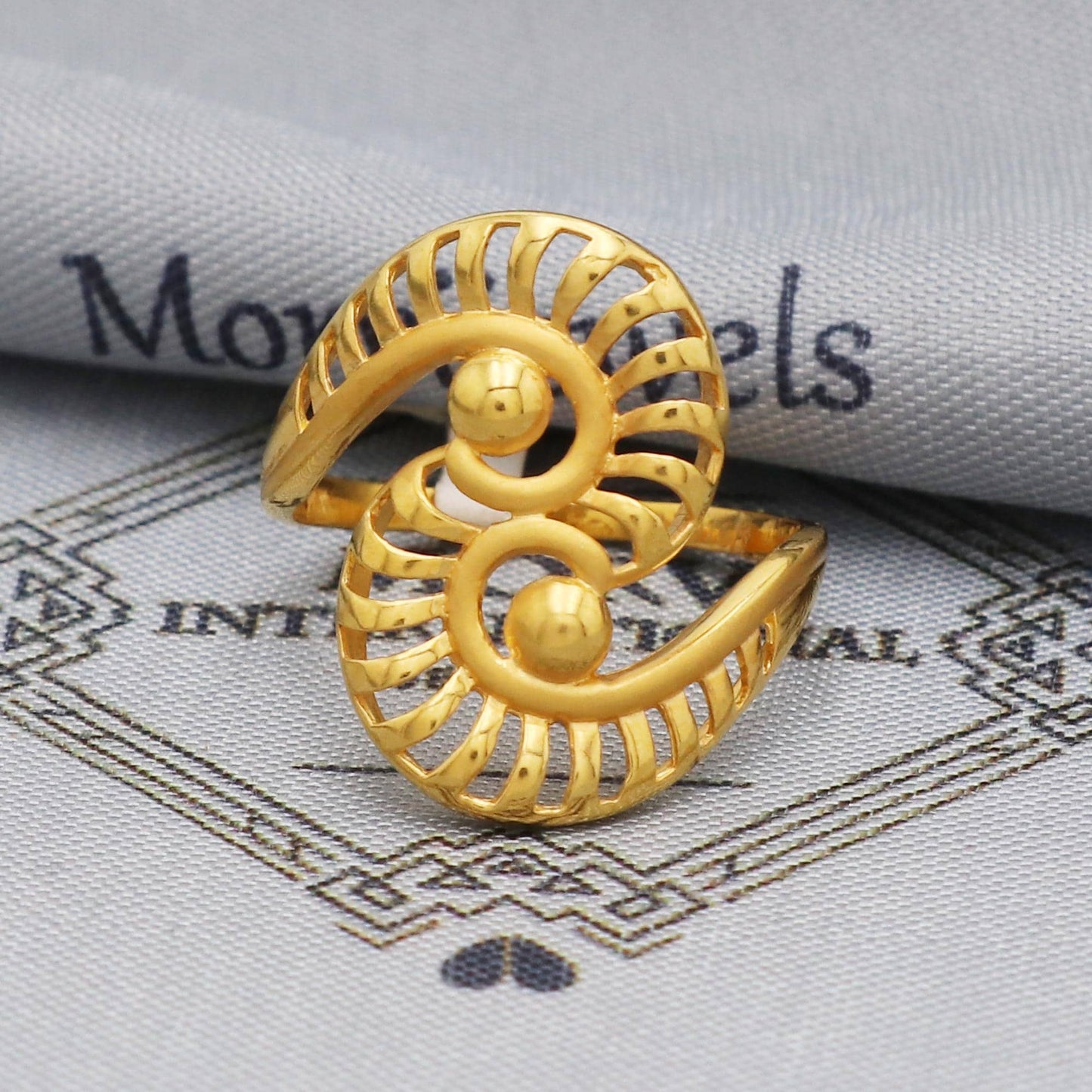 22kt 22k real gold ring, indian handmade jewelry for gift