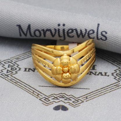 22k Gold Ring Solid Gold Jewelry