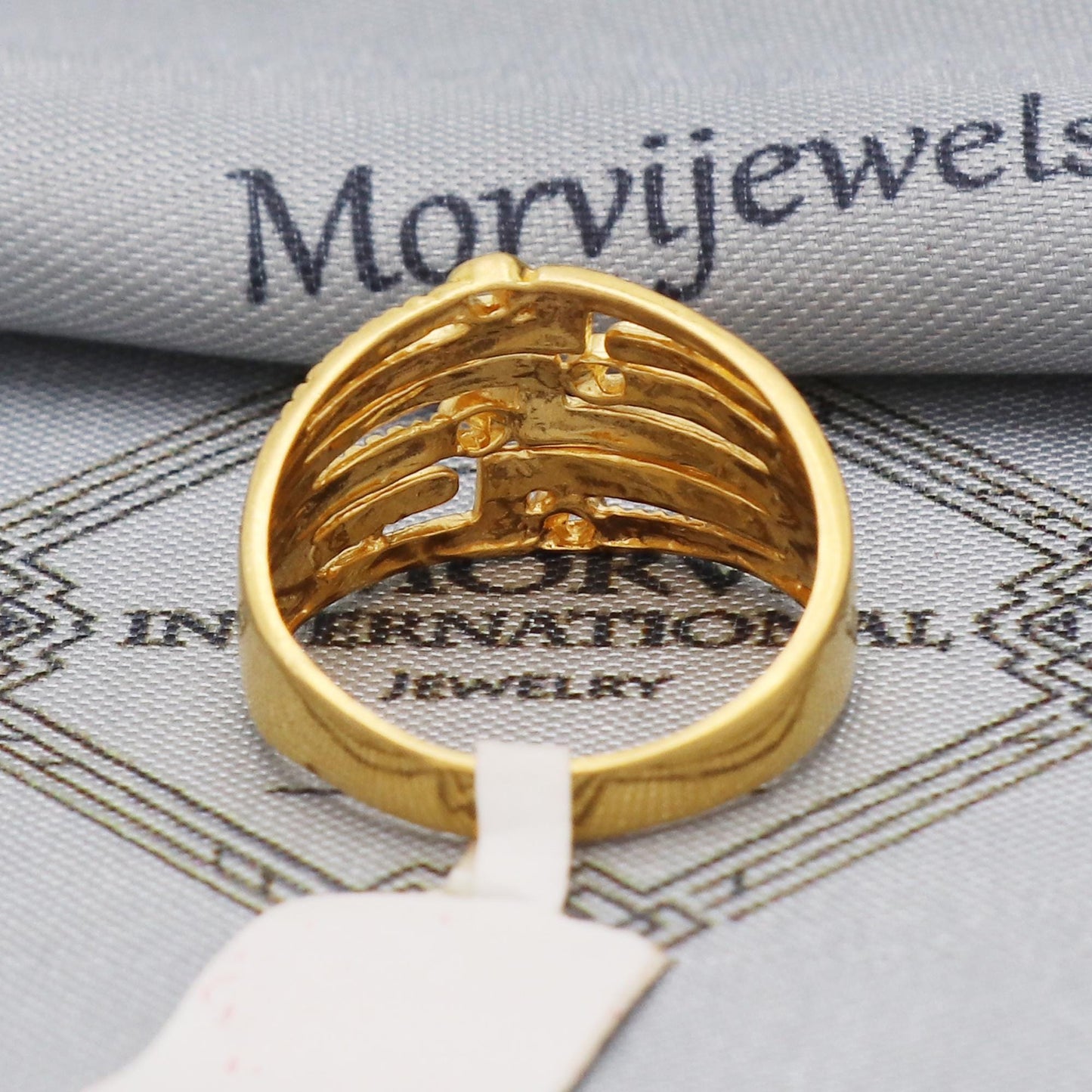 22k yellow gold ring carved jewelry, 22kt handcrafted women gold ring, All Size, K5574