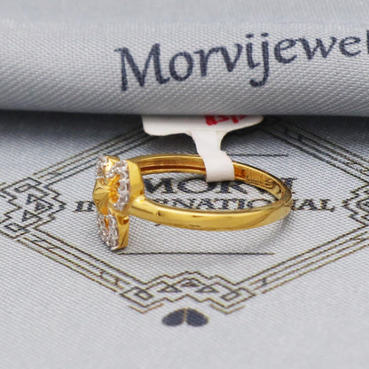 22k gold ring, handmade gold ring jewelry, yellow gold ring, Indian Wedding Gold Ring,