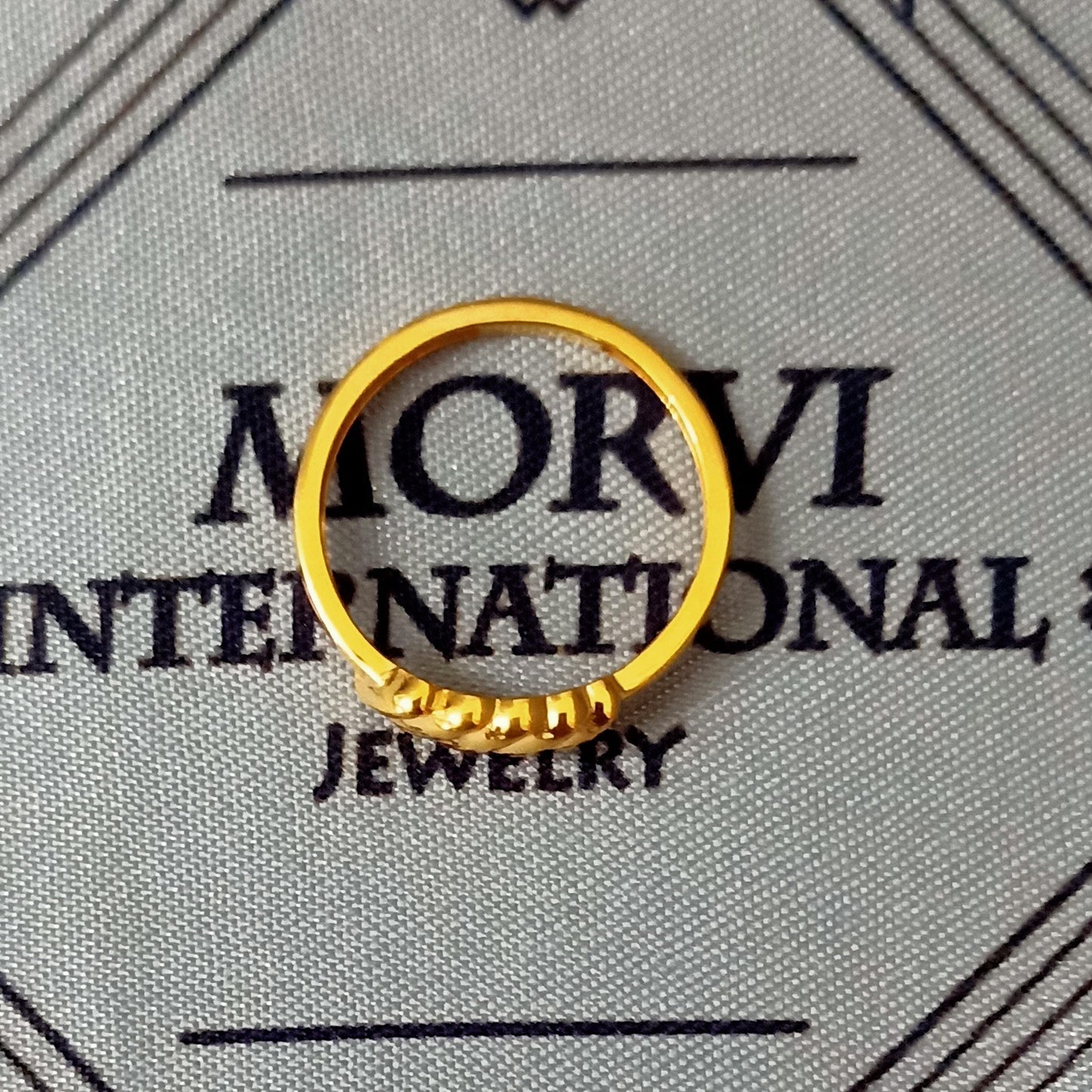 22k Yellow Gold Handmade Ring Jewelry for Gift, K5665
