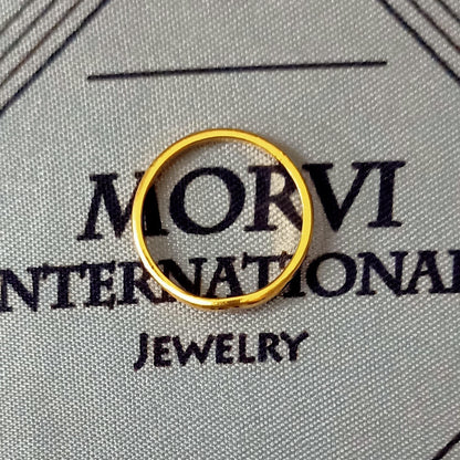 solid 22k yellow gold ring jewelry, 22kt handmade women gold ring, All Size, K5666