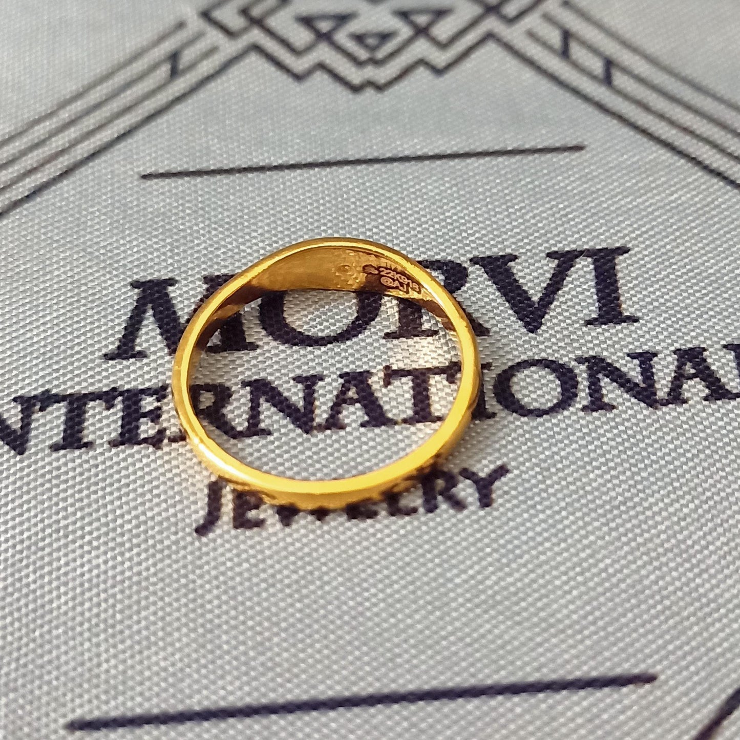 solid 22k yellow gold ring jewelry, 22kt handmade women gold ring, All Size, K5666