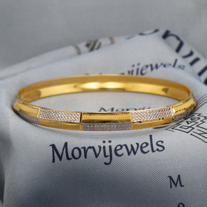 Kada Indian sikh punjabi style 22k Gold Bangle Bracelet Indian Handmade Jewelry, K5427