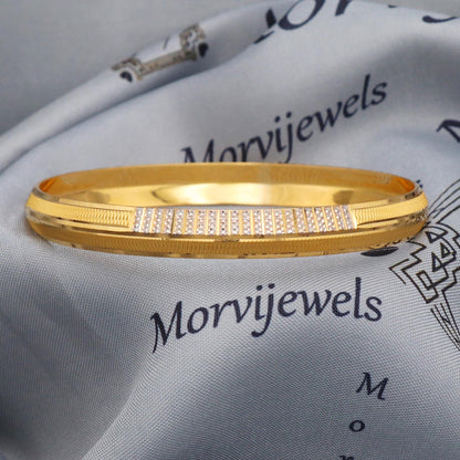 Real 22k Gold Bangle Bracelet Kada from India Handmade Jewelry, K5432