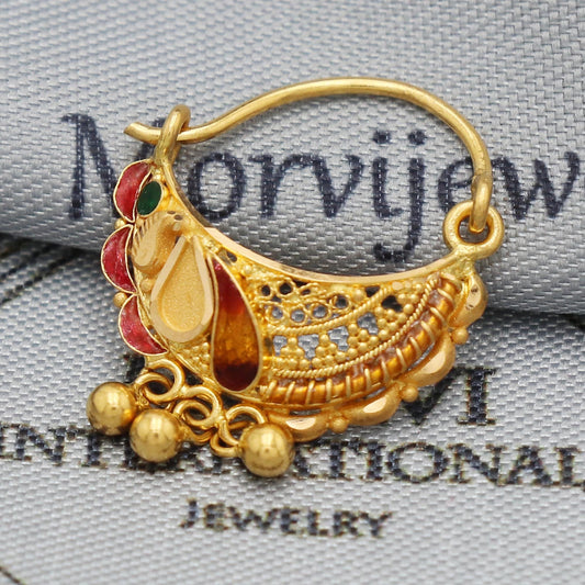 Nath 22k Yellow Gold Nose Ring , K5483