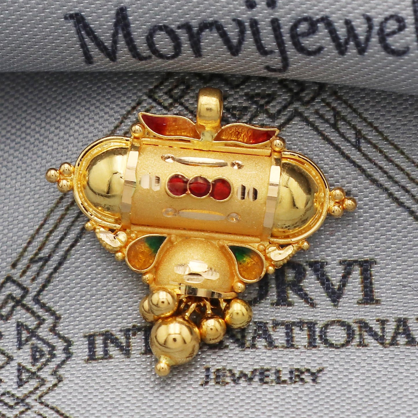 Indian Pendant Handmade 22k Yellow Gold Chain Necklace Jewelry, Pure gold necklace indian gold necklace, gift for wife, K5510