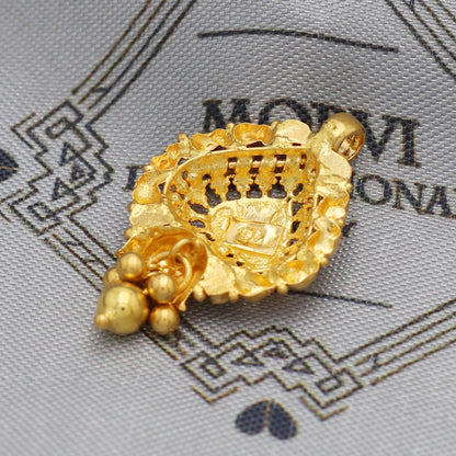 Indian Pendant Handmade 22k Yellow Gold Chain Necklace Jewelry, Pure gold necklace indian gold necklace, gift for wife, K5525