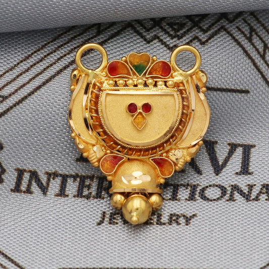 22k Yellow Gold Handmade Indian Jewelry, K5625