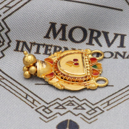 22k Yellow Gold Handmade Indian Jewelry, K5625