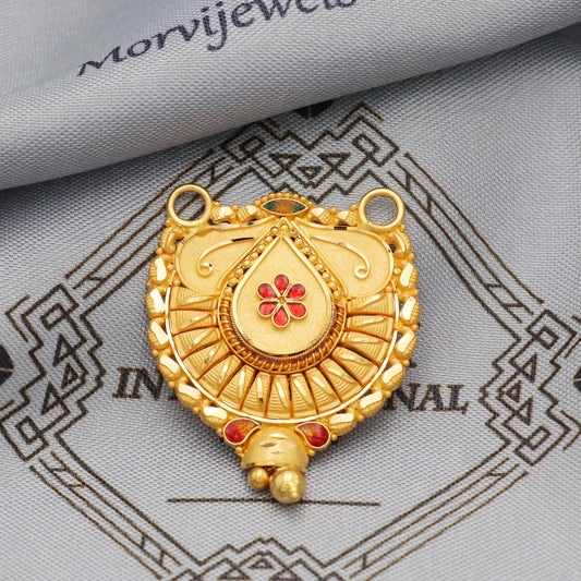 22k Yellow Gold Chain Necklace Jewelry, Pure gold necklace indian gold necklace, gift for wife, K5627