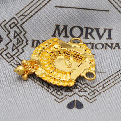 Indian Pendant Handmade 22k Yellow Gold Chain Necklace Jewelry, Pure gold necklace indian gold necklace, gift for wife, K5632