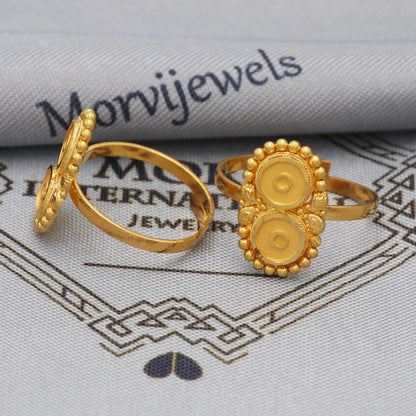 Pure 22k Solid Gold toe ring indian bichiya , Handmade gold toe ring pair for leg, gold toe finger jewelry, real gold bichiya Gift, K5646