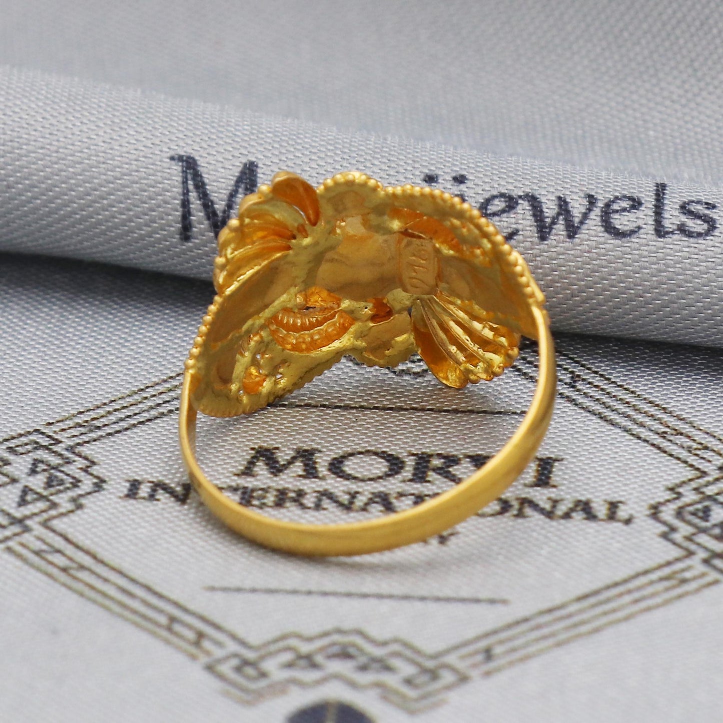22k gold ring Jewelry, 22kt handcrafted indian vintage and antique design, pure gold ring, All Size, K5545