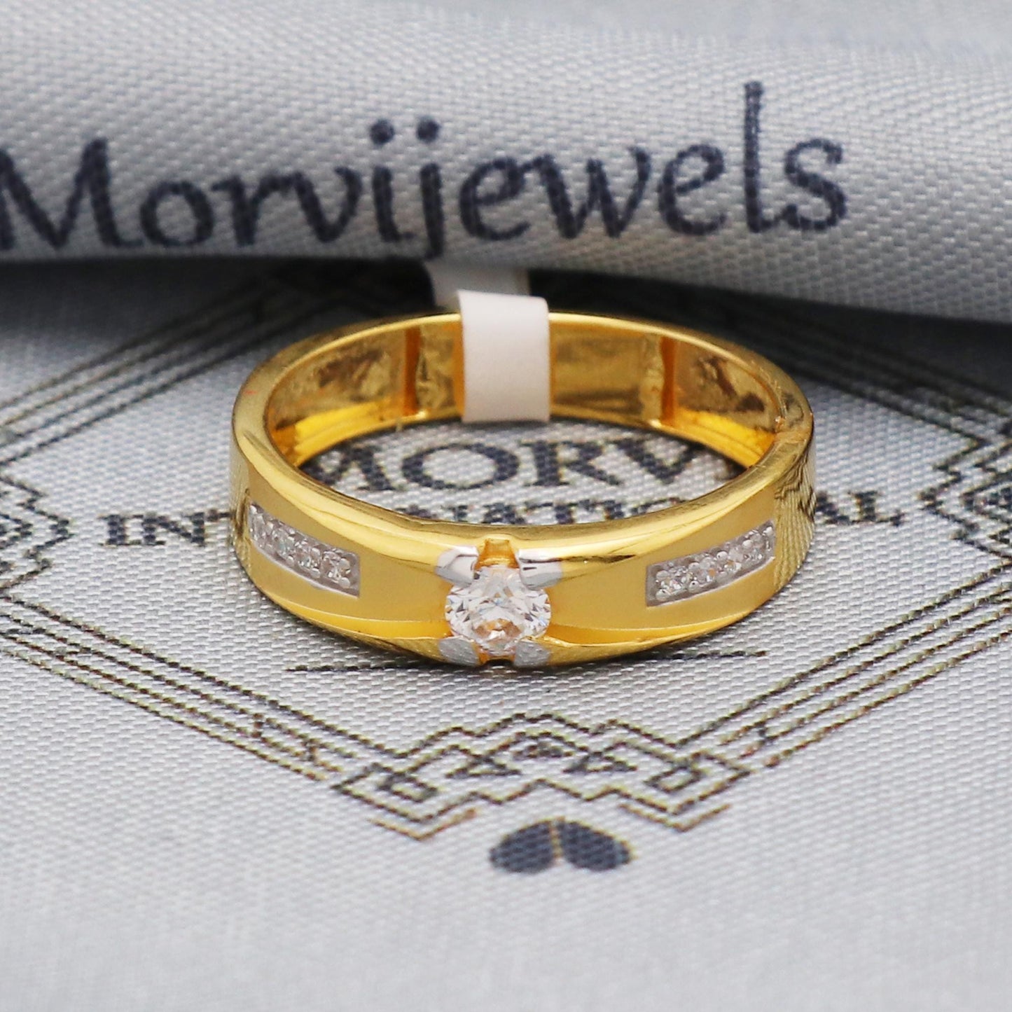 Pure 22k Yellow Gold Ring Jewelry, 22kt Handmade Unisex Gold Ring, All Size, K5566