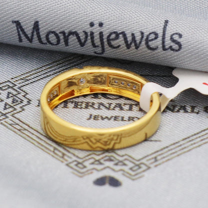 Pure 22k Yellow Gold Ring Jewelry, 22kt Handmade Unisex Gold Ring, All Size, K5566