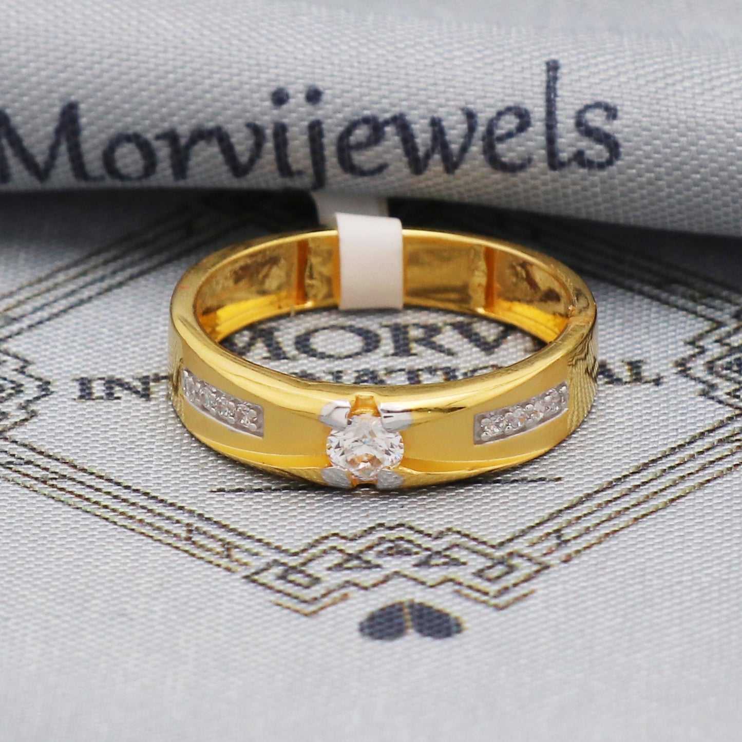Pure 22k Yellow Gold Ring Jewelry, 22kt Handmade Unisex Gold Ring, All Size, K5566