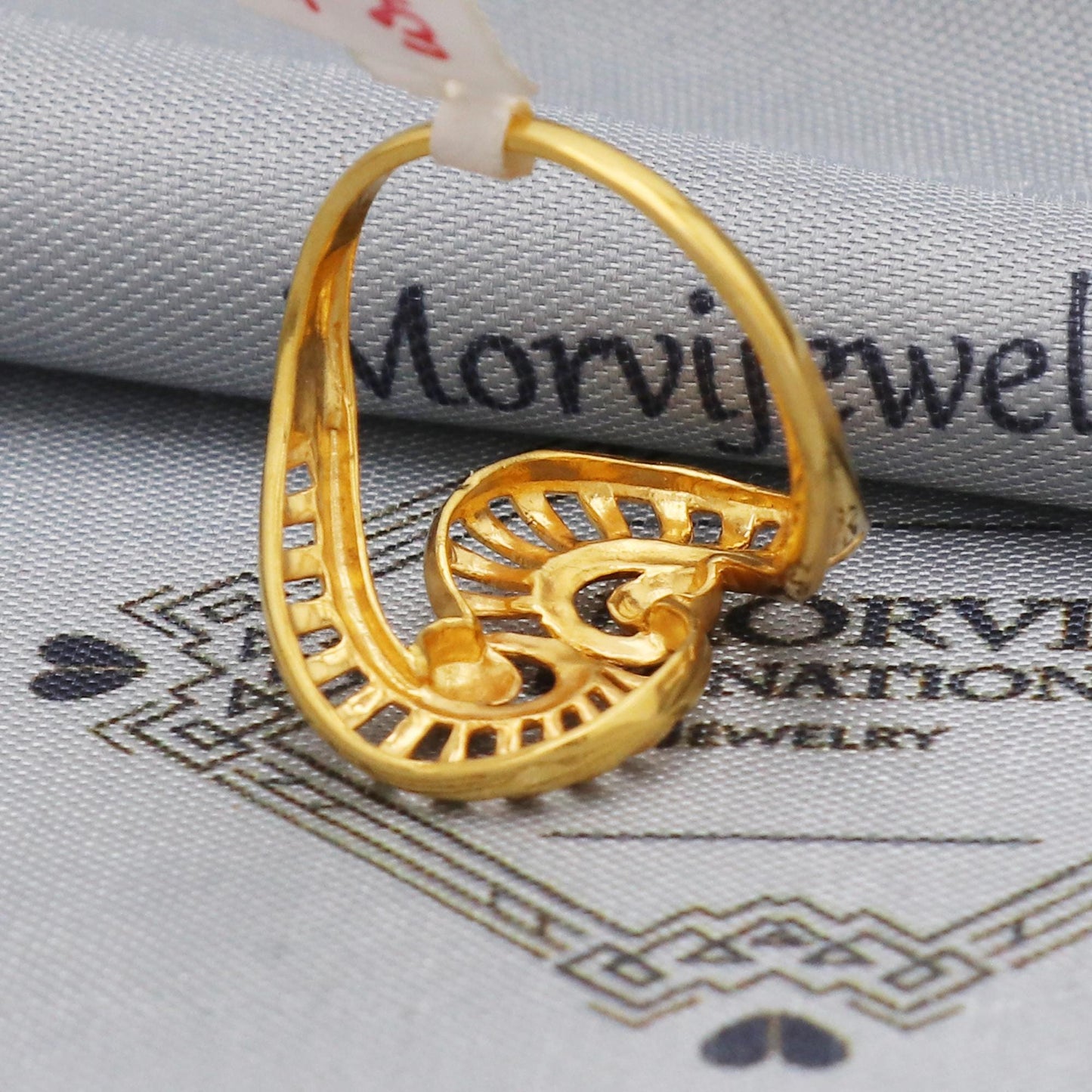 22kt 22k real gold ring, indian handmade jewelry for gift