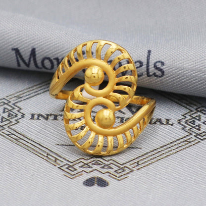 22kt 22k real gold ring, indian handmade jewelry for gift