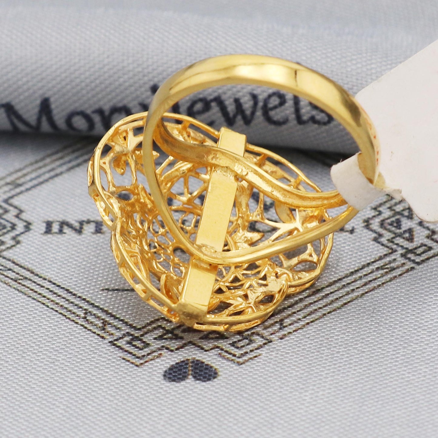 Filigree 22k Yellow Gold Ring Jewelry for Gift