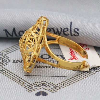 Filigree 22k Yellow Gold Ring Jewelry for Gift