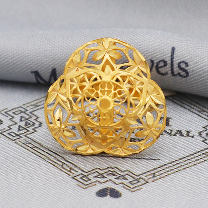 Filigree 22k Yellow Gold Ring Jewelry for Gift