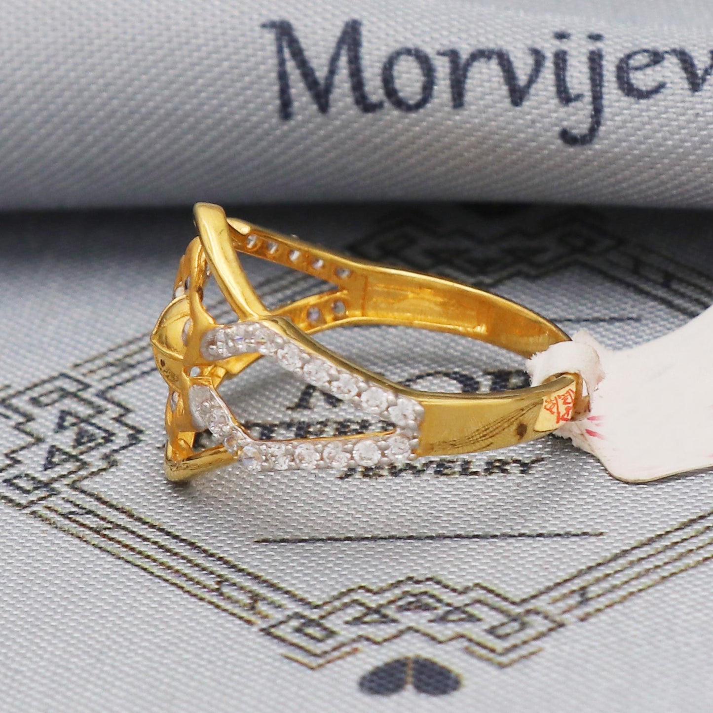 flower gold ring 22k Indian jewelry
