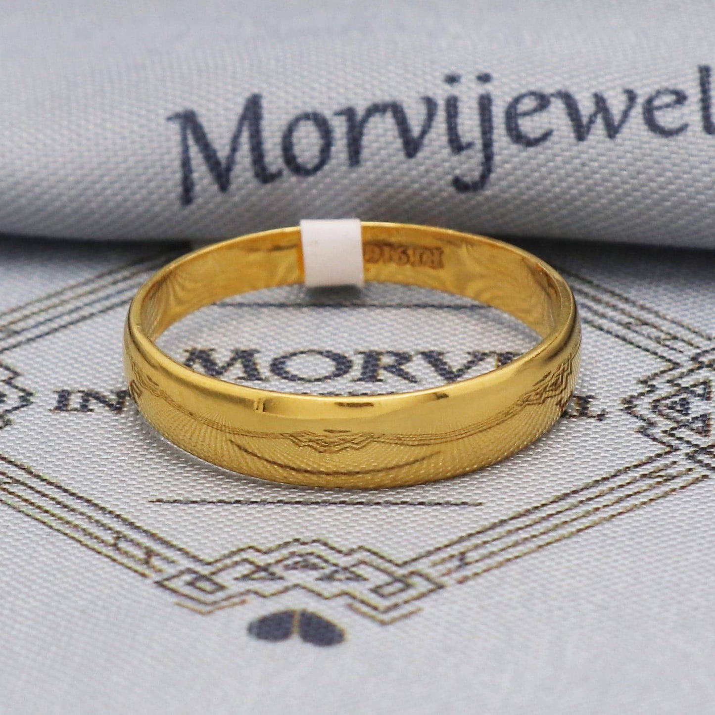 22k Yellow Gold Band Ring Jewelry, 22kt Handmade Unisex Gold Ring, All Size, K5588