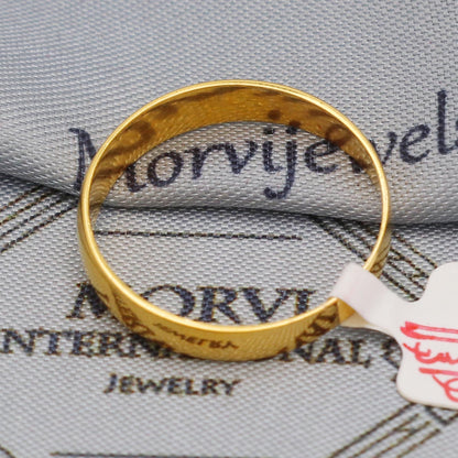 22k Yellow Gold Band Ring Jewelry, 22kt Handmade Unisex Gold Ring, All Size, K5588