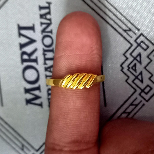 22k Yellow Gold Handmade Ring Jewelry for Gift, K5665