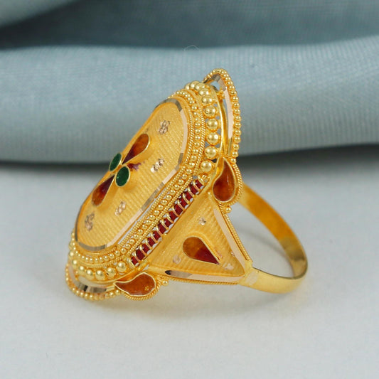 Custom Designer 22k Gold Ring for Women, K4585