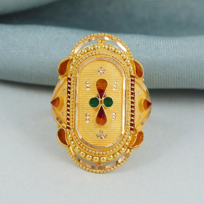 Custom Designer 22k Gold Ring for Women, K4585