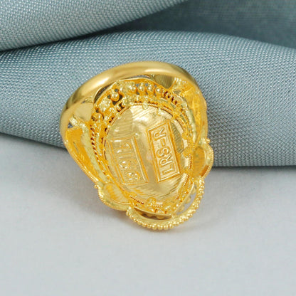 22kt ring, handmade genuine yellow gold ring
