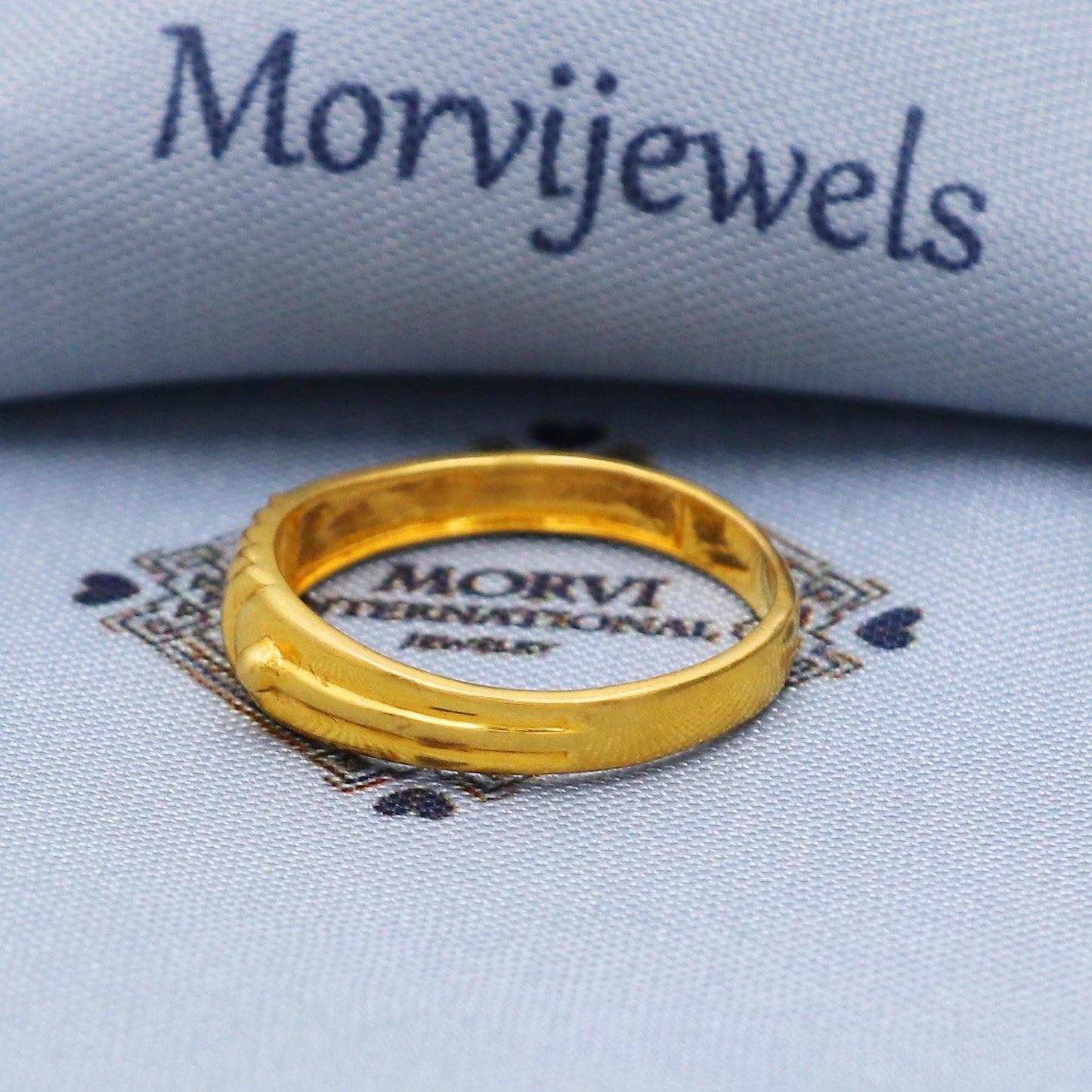 Designer Band style ring, 22k Yellow Gold Ring Size 6 7 8 and All Size, 22k Band Gold Ring, Indian Gold Ring, K5714