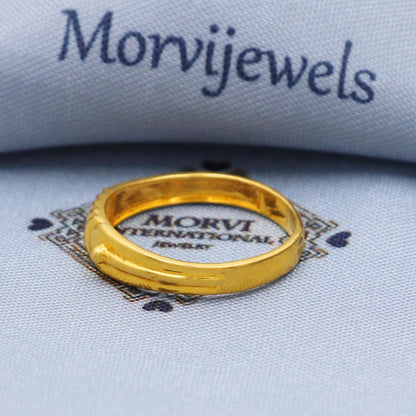 Designer Band style ring, 22k Yellow Gold Ring Size 6 7 8 and All Size, 22k Band Gold Ring, Indian Gold Ring, K5714
