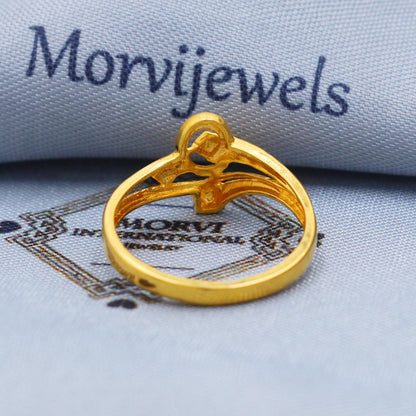 Solid 22k Yellow Gold Ring Size 6 7 8 and All Size, 22k Gold Ring, Indian Gold Ring, K5717