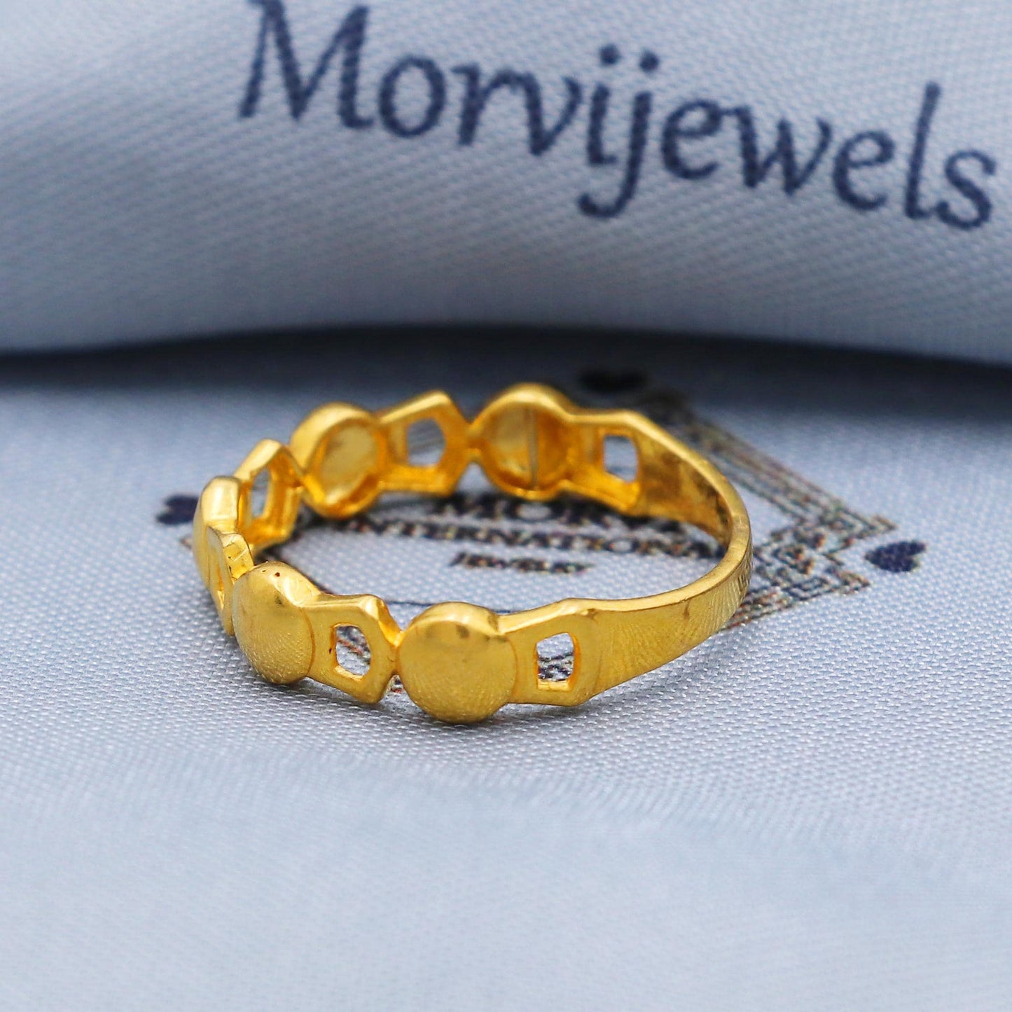 Classic Solid 22k Yellow Gold Ring Size 6 7 8 and All Size, 22k Gold Band Ring, Indian Gold Ring, K5718
