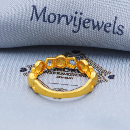 Classic Solid 22k Yellow Gold Ring Size 6 7 8 and All Size, 22k Gold Band Ring, Indian Gold Ring, K5718