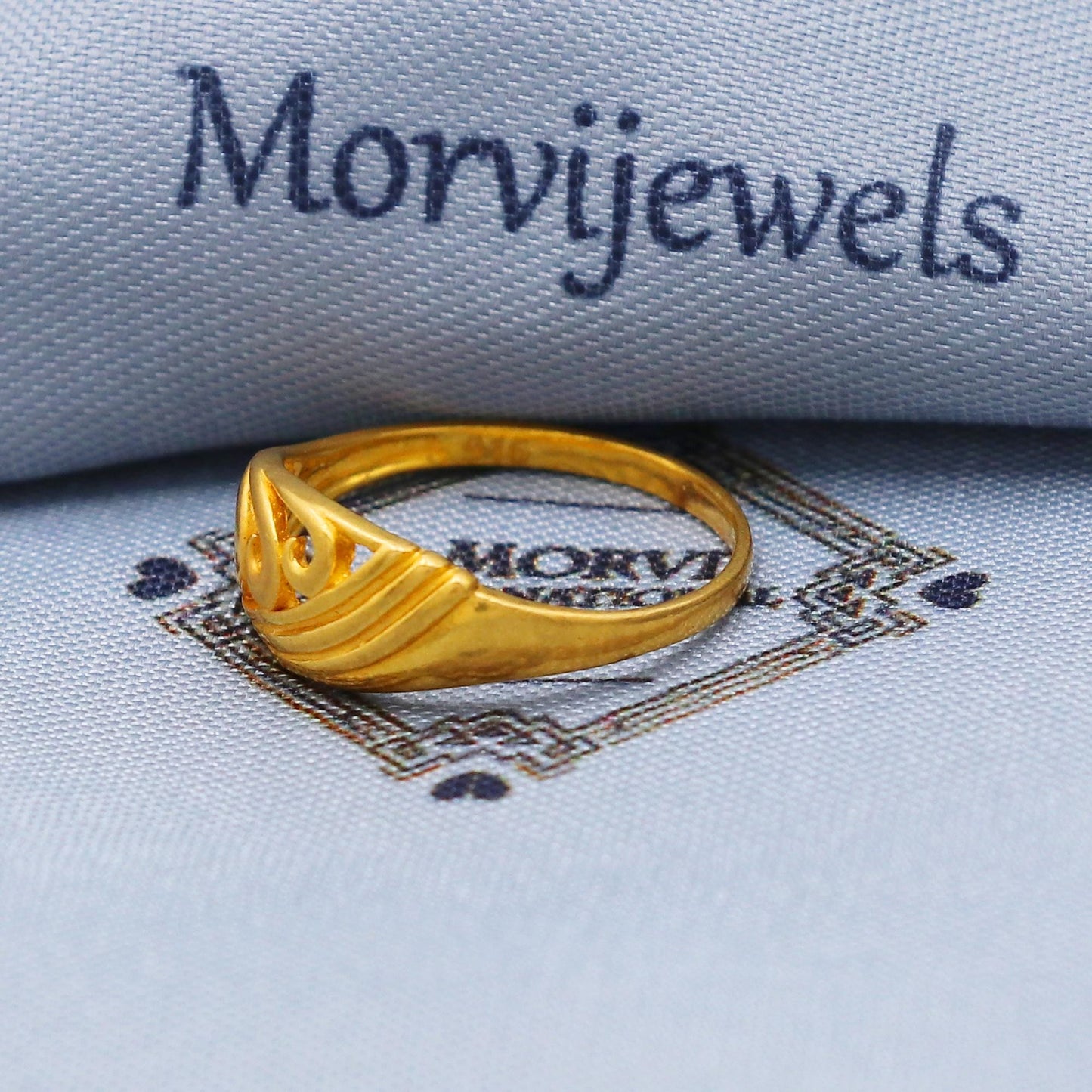 Classic Solid 22k Yellow Gold Ring Size 6 7 8 and All Size, 22k Gold Band Ring, Indian Gold Ring, Hand crafted Pure gold ring, K5728