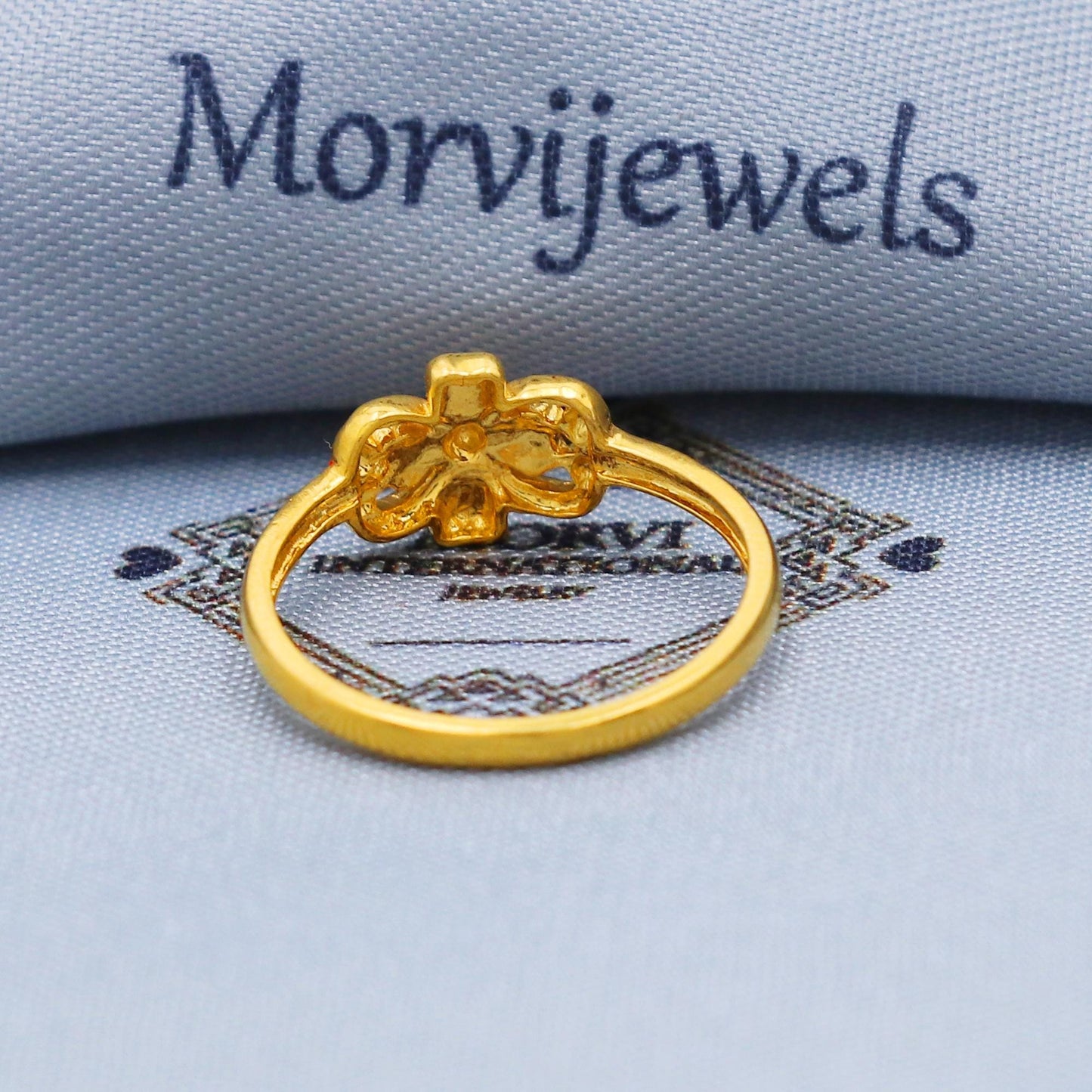 Vintage Style Solid 22k Yellow Gold Ring Size 6 7 8 and All Size, Flower 22k Gold Ring, Indian Gold Ring, Hand crafted Pure gold ring, K5730