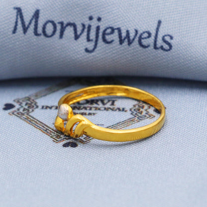 Stunning 22k Yellow Gold Ring Size 6 7 8 and All Size, 22k Gold Ring, 22karat Gold Ring, Hand crafted Pure gold ring, K5732