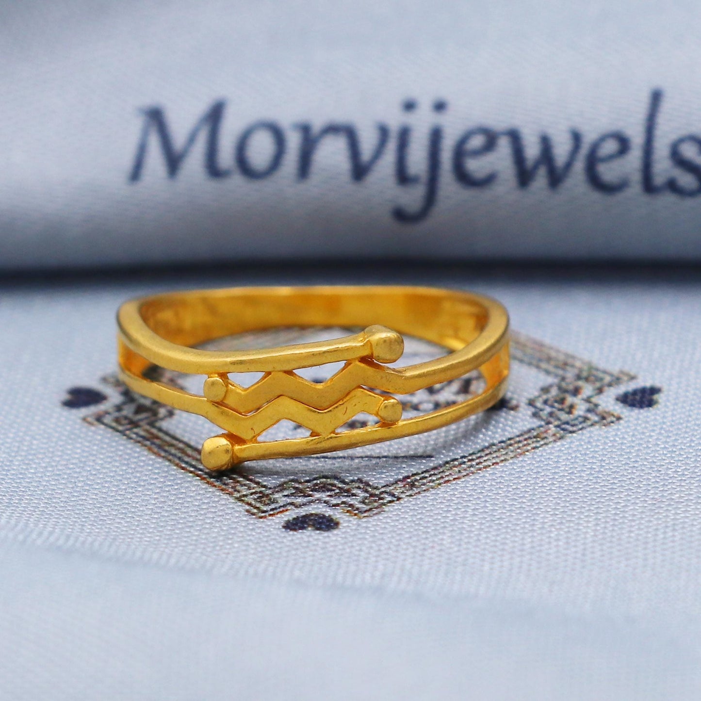 22kt 22k Fine Gold Ring Size 6 7 8 and All Size, 22k Gold Band Ring, 22karat Gold Ring, Hand crafted Pure gold ring, K5740