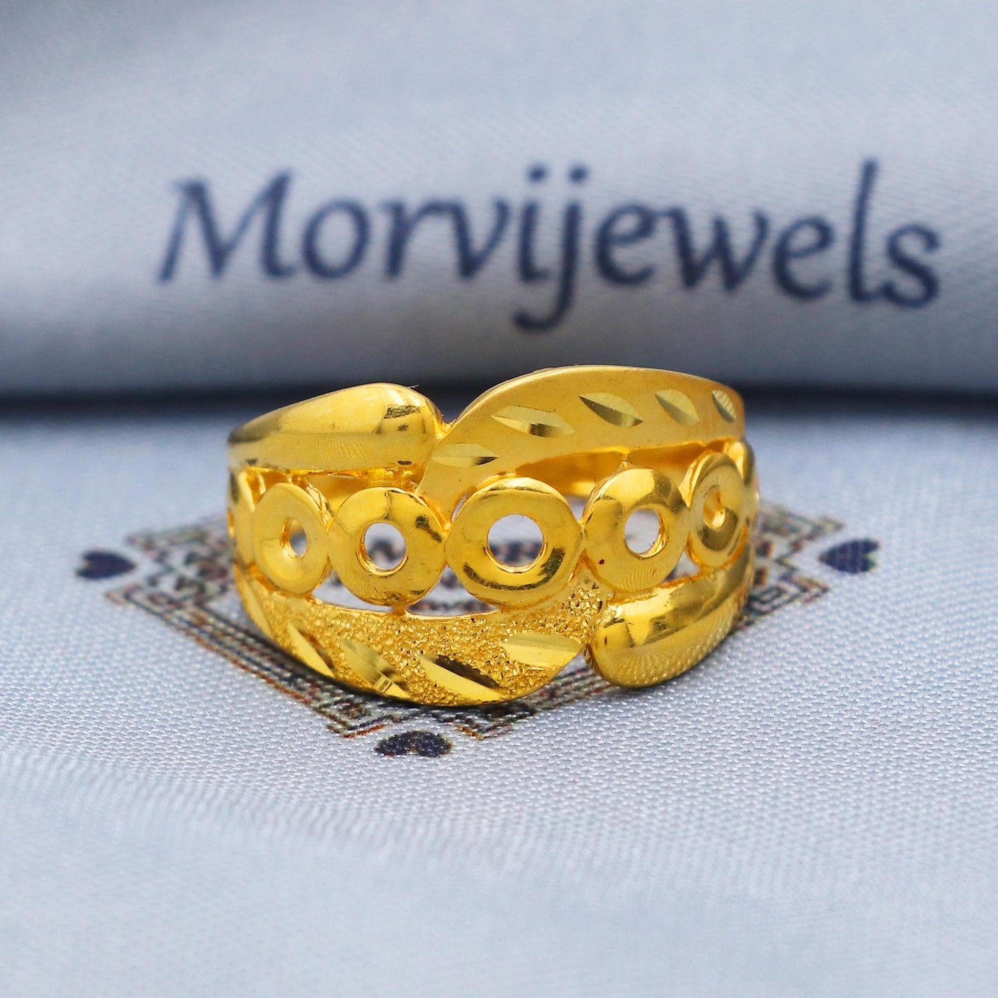 Beautiful 22k Gold Ring Size 6 7 8 and All Size, 22k Gold Women Ring, 22karat Gold Ring, Hand crafted Pure gold ring, K5742