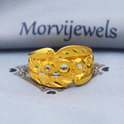 Beautiful 22k Gold Ring Size 6 7 8 and All Size, 22k Gold Women Ring, 22karat Gold Ring, Hand crafted Pure gold ring, K5742