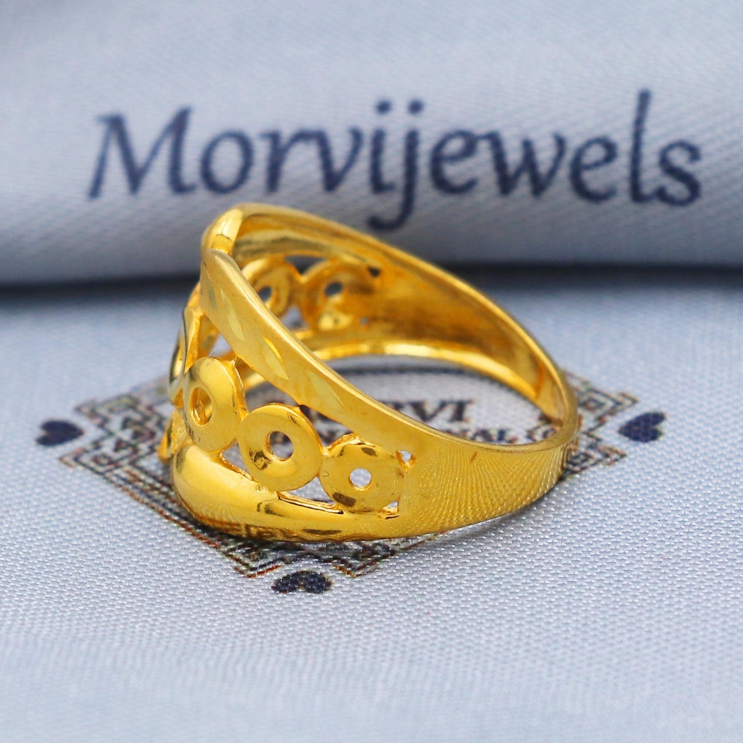 Beautiful 22k Gold Ring Size 6 7 8 and All Size, 22k Gold Women Ring, 22karat Gold Ring, Hand crafted Pure gold ring, K5742