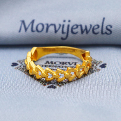Vintage 22k Gold Ring Size 6 7 8 and All Size, 22k Gold Band Ring, 22karat Gold Ring, Hand crafted Pure gold ring, K5745