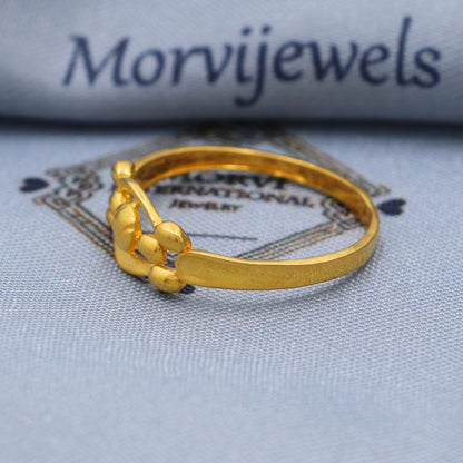 Vintage 22k Gold Ring Size 6 7 8 and All Size, 22k Gold Band Ring, 22karat Gold Ring, Hand crafted Pure gold ring, K5746