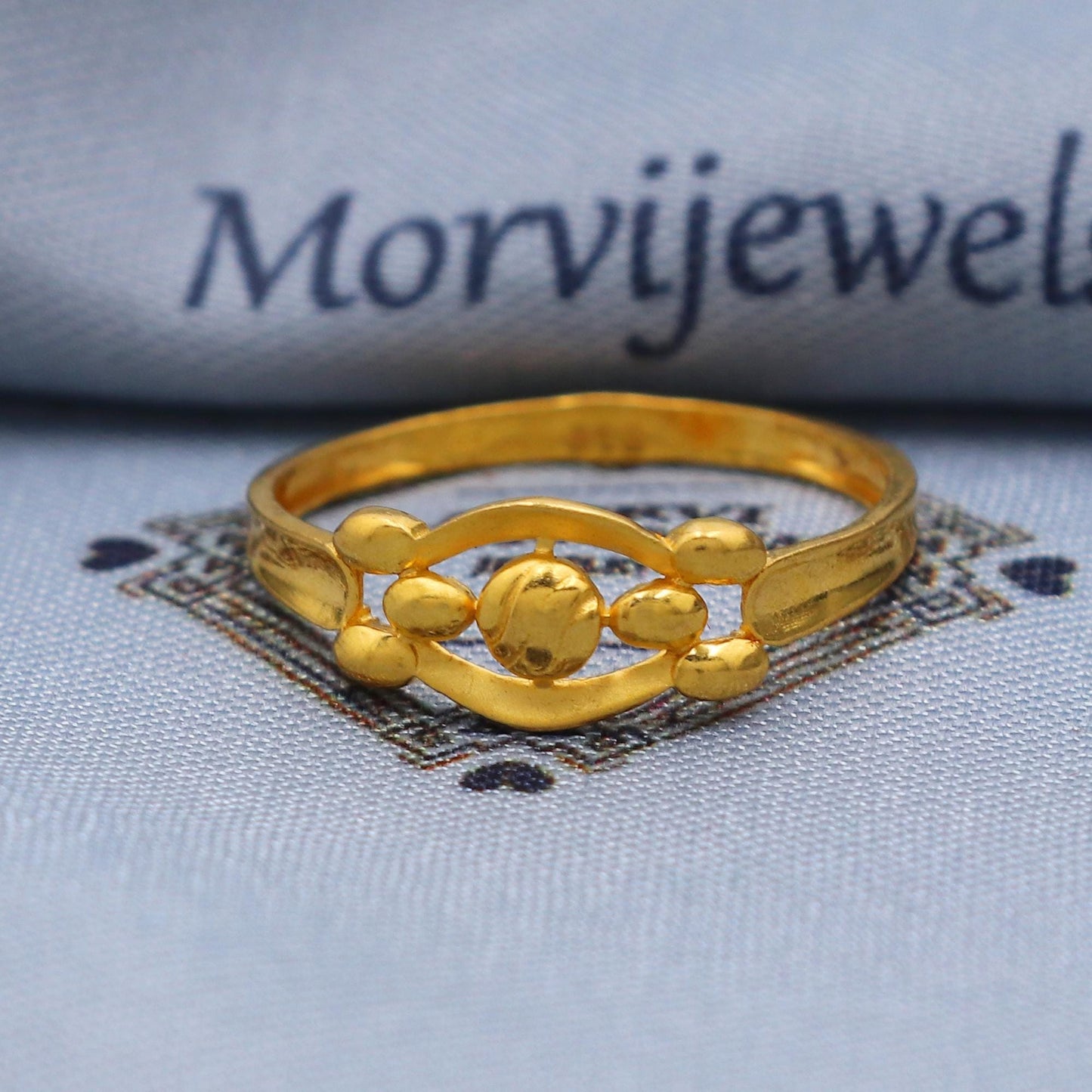 Vintage 22k Gold Ring Size 6 7 8 and All Size, 22k Gold Band Ring, 22karat Gold Ring, Hand crafted Pure gold ring, K5746