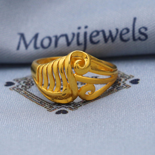 Vintage 22k Gold Ring Size 6 7 8 and All Size, 22k Gold Band Ring, 22karat Gold Ring, Hand crafted Pure gold ring, K5748