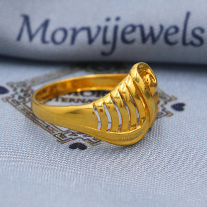 Vintage 22k Gold Ring Size 6 7 8 and All Size, 22k Gold Band Ring, 22karat Gold Ring, Hand crafted Pure gold ring, K5748